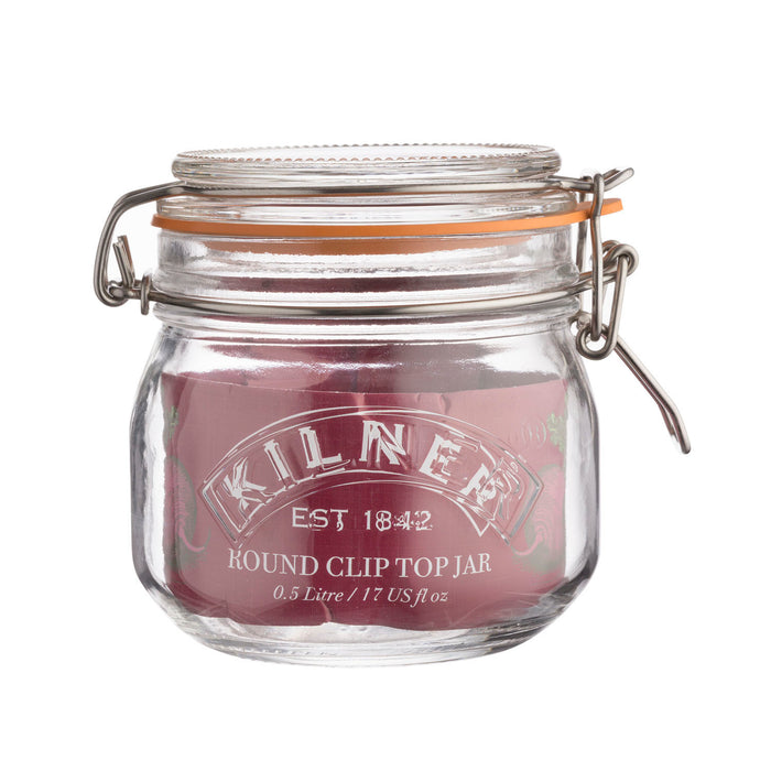 KILNER Rundes Bügelverschluss Glas, 500 ml