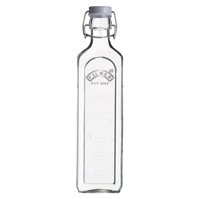 KILNER Glasflasche mit Bügelverschluß, eckig, 1 Liter