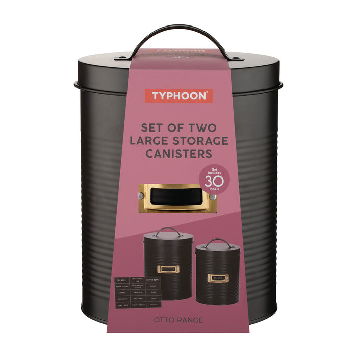 TYPHOON Otto Vorratsbehälter 2er Set, 3,5L + 2,4L, Personalisierbar