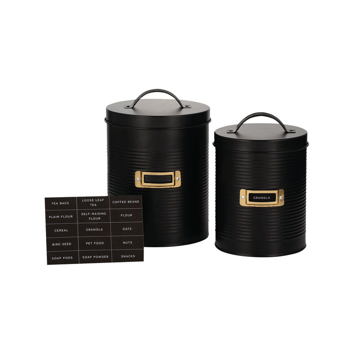 TYPHOON Otto Vorratsbehälter 2er Set, 3,5L + 2,4L, Personalisierbar