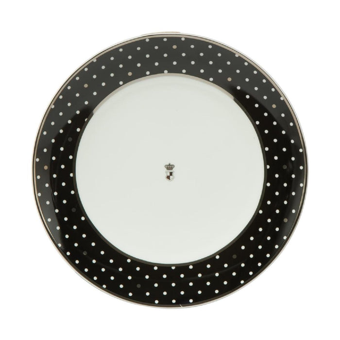 Goebel Black and White Maja von Hohenzollern - Design Dots - Teller