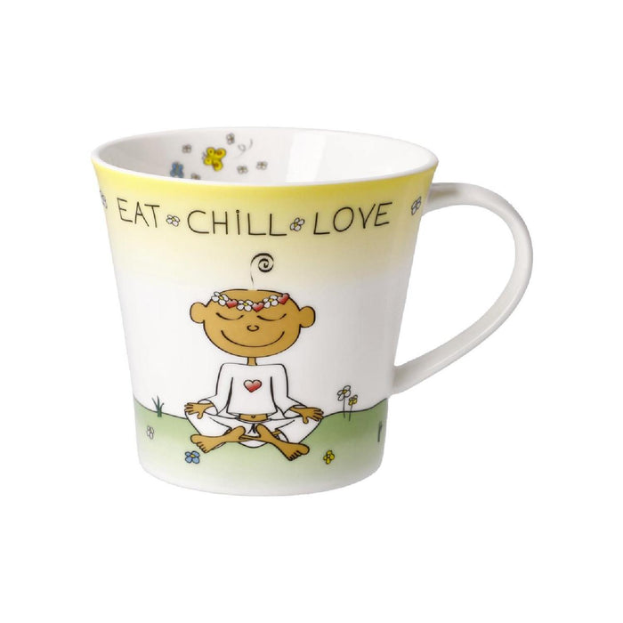 Goebel Wohnaccessoires Der kleine Yogi - "Eat Chill Love" - Coffee-/Tea Mug