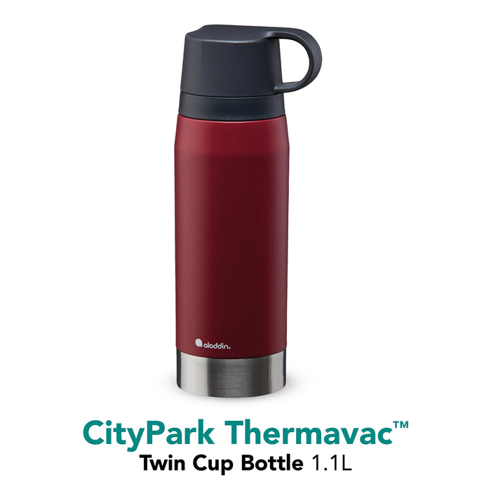 ALADDIN CityPark Thermoflasche, 1,1L, Burgund-Rot