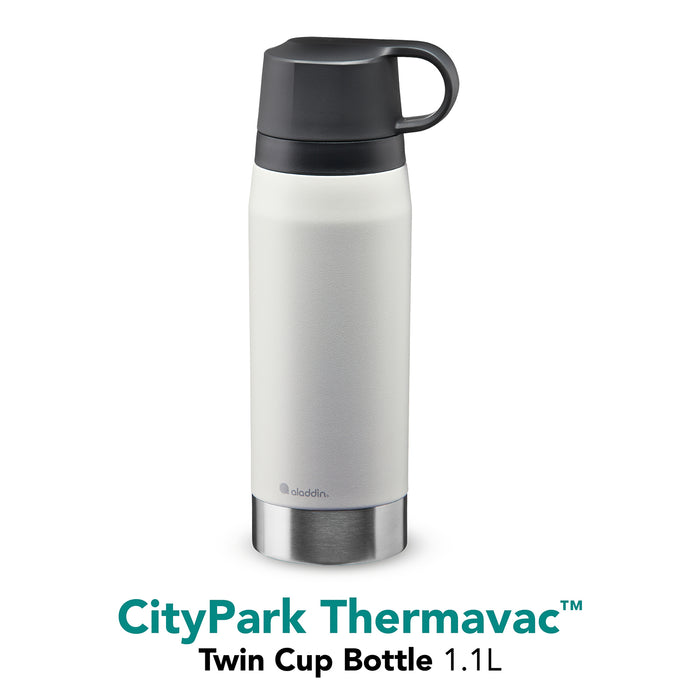 ALADDIN CityPark Thermoflasche, 1,1L, Stein-Grau