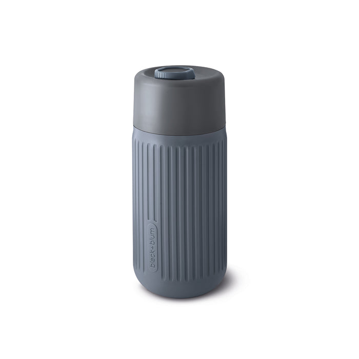 BLACK+BLUM Glas To-Go Becher, schiefer, 340 ml