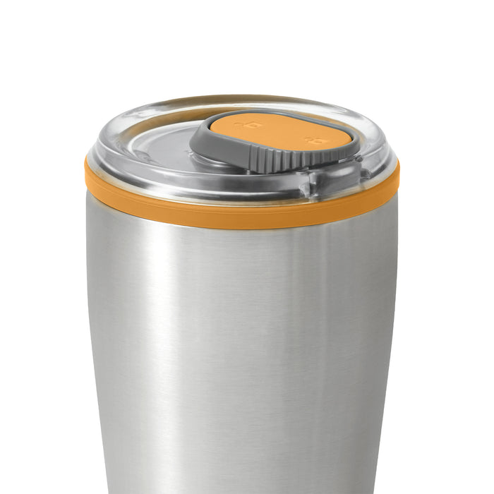 BLACK+BLUM Travel Tumbler Edelstahl, Orange, 600 ml