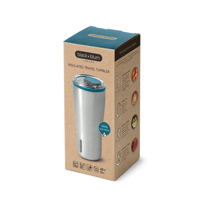 BLACK + BLUM Travel Tumbler Edelstahl, Ocean, 600 ml