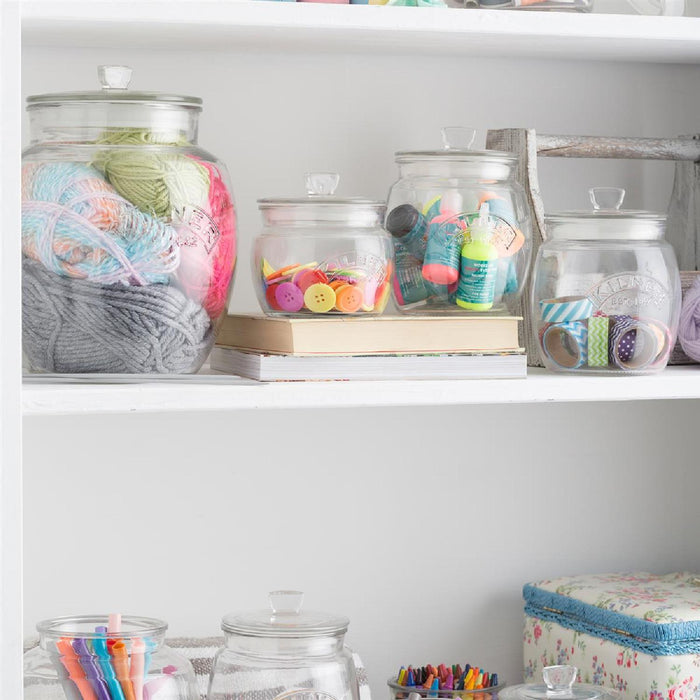 KILNER Universal-Vorratsglas mit luftdichtem Deckel, 2 Liter