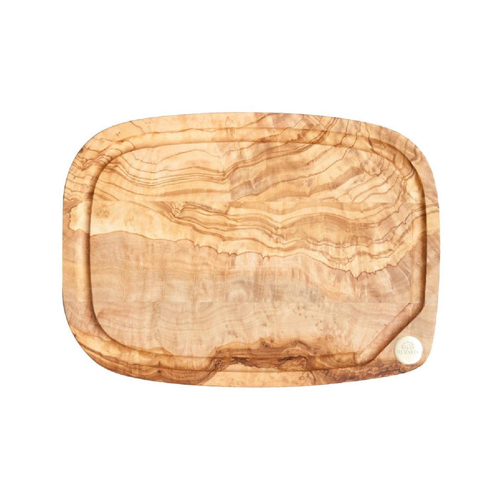 BÉRARD Nerro - Schneidbrett mit Saftrille, Olivenholz