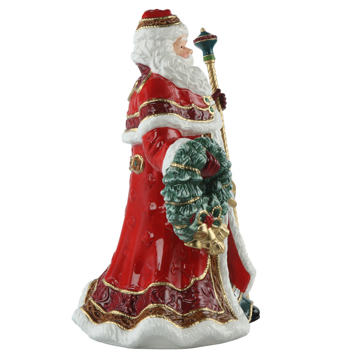 Goebel Santa mit Kranz und Stab Figur