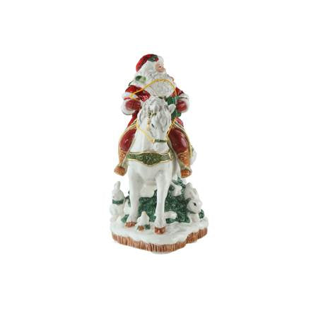 Goebel Fitz & Floyd Christmas Collection Santa auf Pferd - Figur