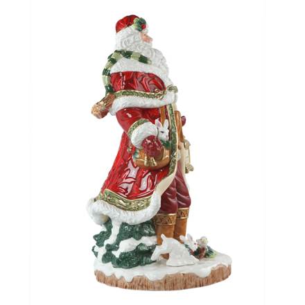 Goebel Fitz & Floyd Christmas Collection Santa mit Laterne - Figur