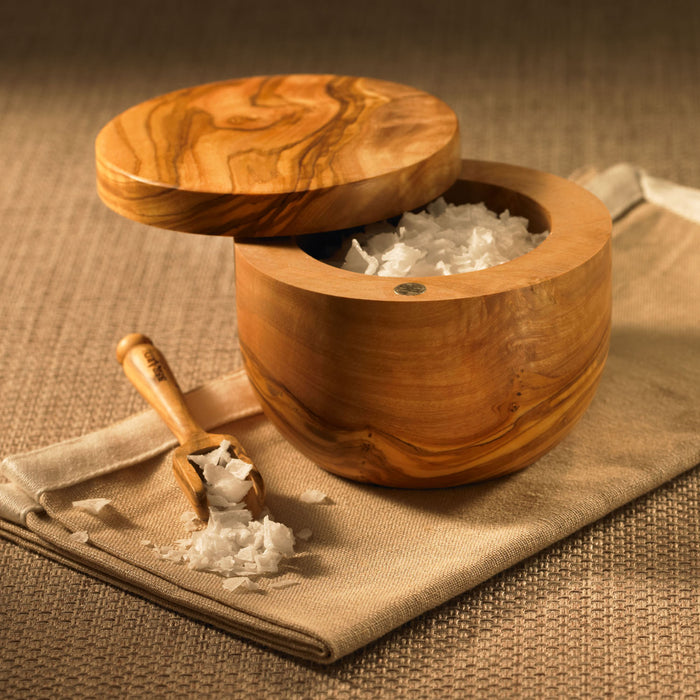 BÉRARD Salzbehälter mit Deckel und Löffel, Ø 11cm