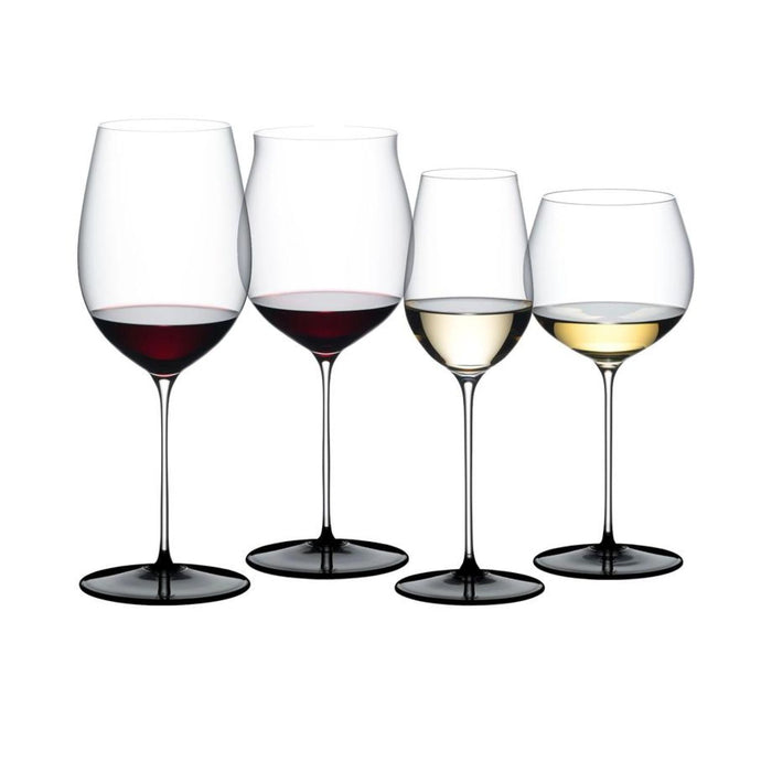RIEDEL Fatto A Mano Black Tie Tasting Set - Schwarze Bodenplatte