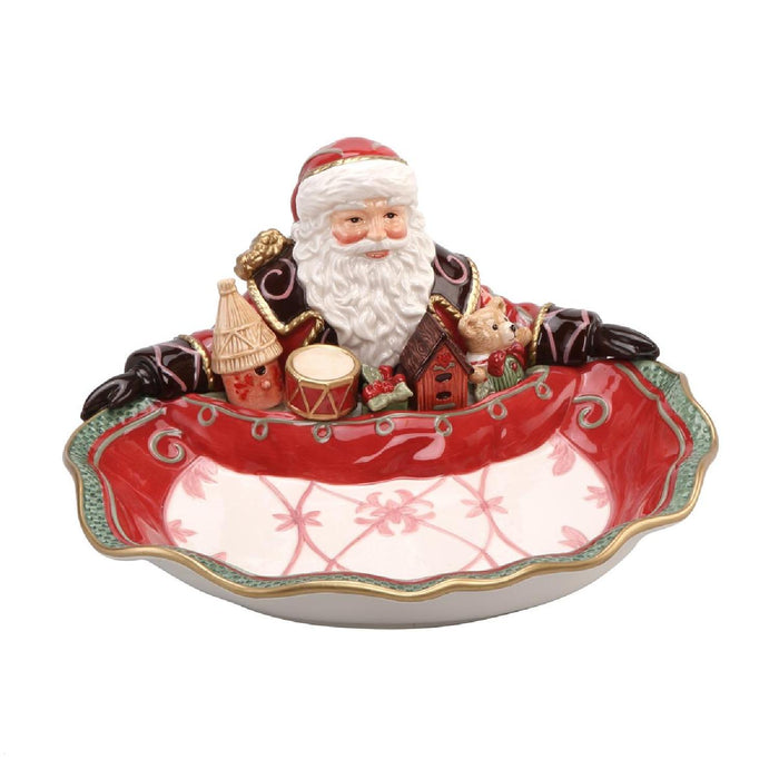 Goebel Fitz & Floyd Christmas Collection Santa Präsentiert - Schale