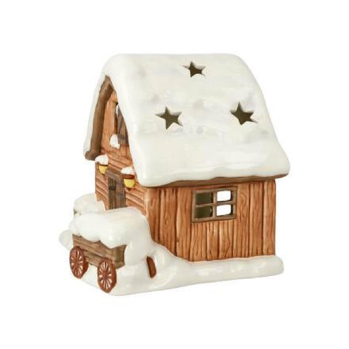 Goebel Winterwald Scheune - Windlicht