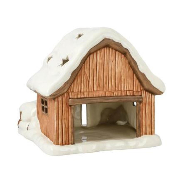 Goebel Winterwald Scheune - Windlicht