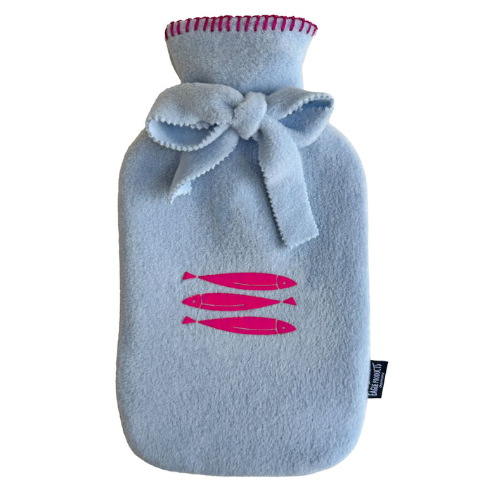 Eagle Products Wärmflasche OLAF , 20x35 cm, hellblau/ Sardine pink