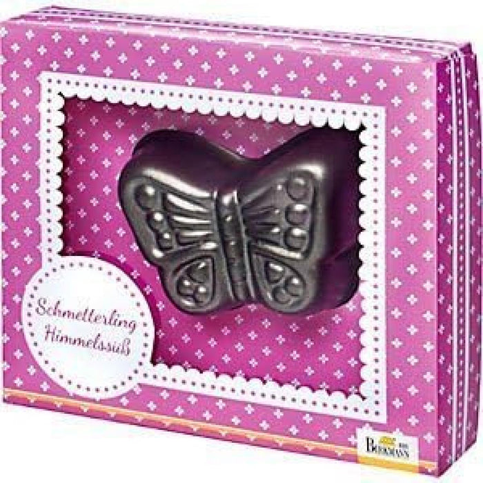 Backform in Geschenkverpackung"Schmetterling Himmelssüß" (10,5 x 7,5 cm) mit Rezept OSTERN