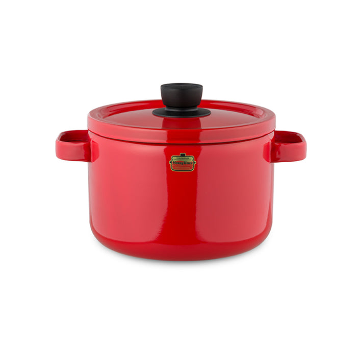 Honey Ware Emaille Topf, 22 cm, rot