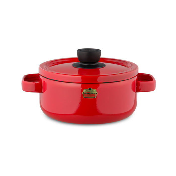Honey Ware Emaille Topf, 20 cm, rot