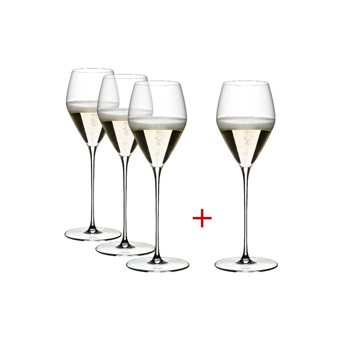 RIEDEL Veloce Champagner Weinglas Kauf 4 Zahl 3
