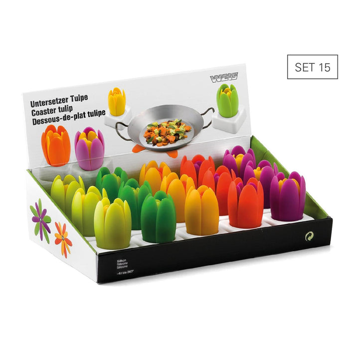 Untersetzer Tulpe Display mit 15 St.