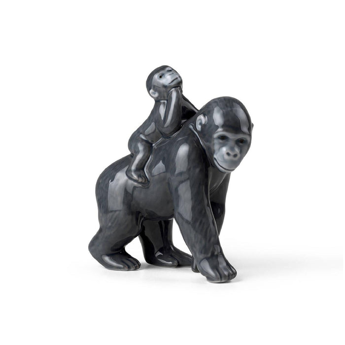Royal Copenhagen Collectibles Jahresfigur 2023 - Gorilla mit Baby 13 cm