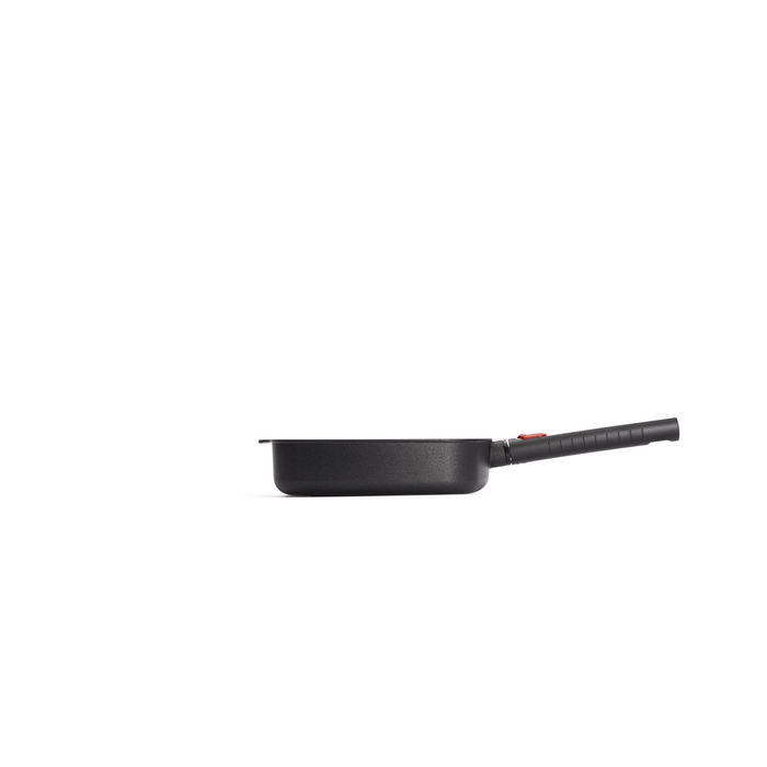 Woll, Eco Logic Induktion, Guss-Viereckpfanne, abn. Stiel 24 x 24 cm, 6,5 cm hoch, 2,5 Liter