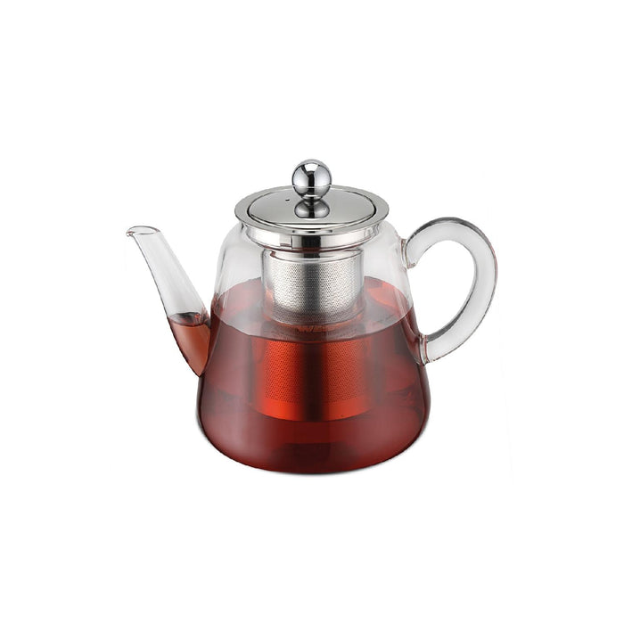 Teekanne Borosilikatglas mit Teefilter 1100 ml