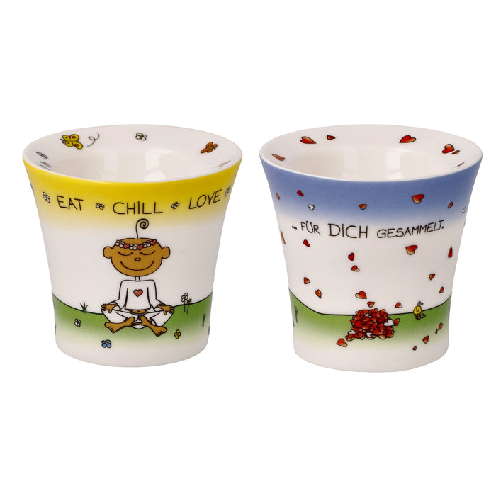 Goebel Set - Der kleine Yogi Eierbecher