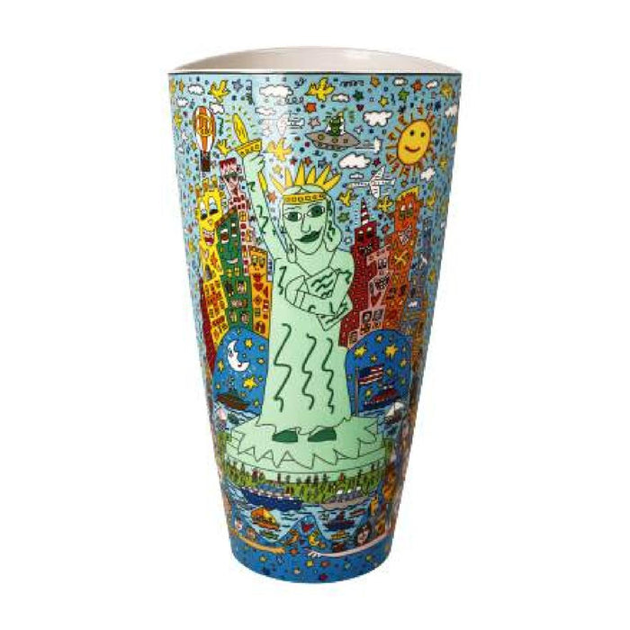 Goebel James Rizzi  - The Big Apple is Big on Liberty - Vase