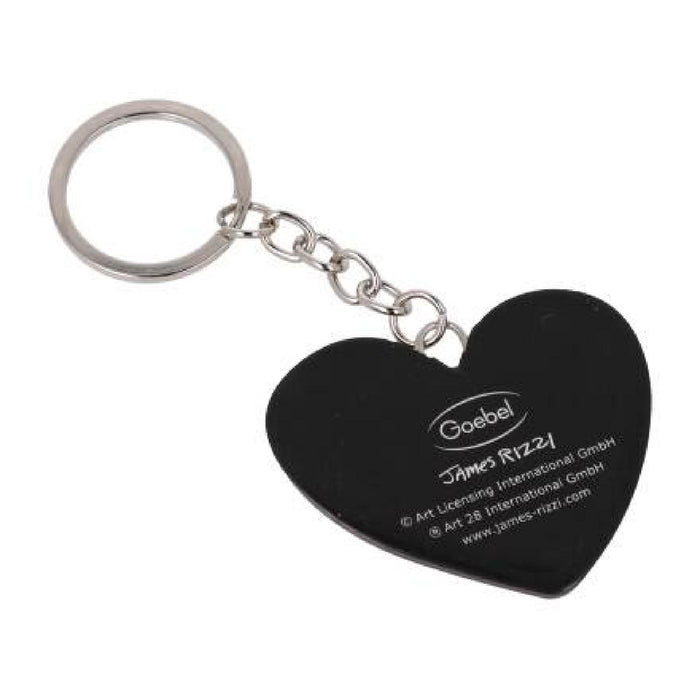 Goebel James Rizzi - Peace Heart Schlüsselanhänger