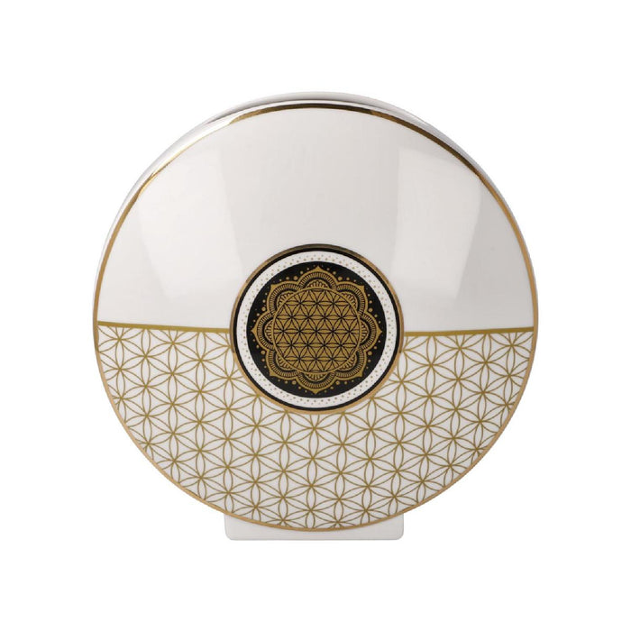 Goebel Yin Yang Lotus -  schwarz / Blume des Lebens weiß - Vase