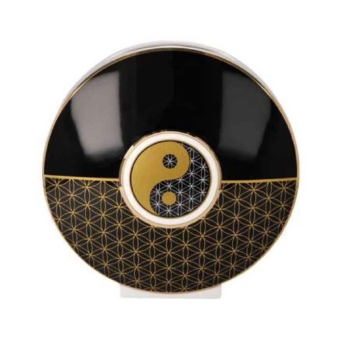 Goebel Yin Yang Lotus -  schwarz / Blume des Lebens weiß - Vase