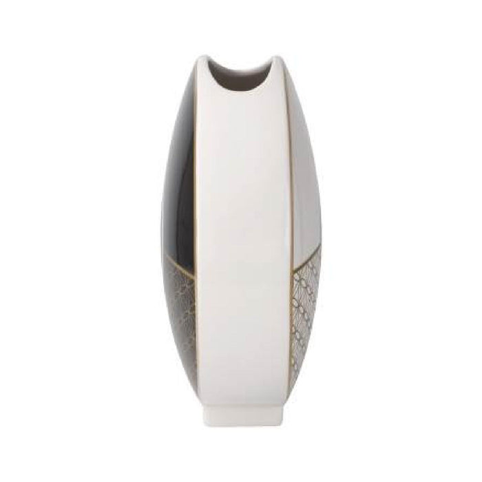 Goebel Yin Yang Lotus -  schwarz / Blume des Lebens weiß - Vase