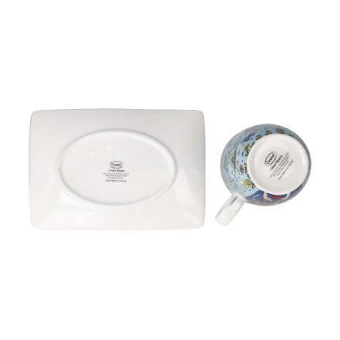 Goebel James Rizzi Give Peace a Chance Künstlertasse mit Untertasse