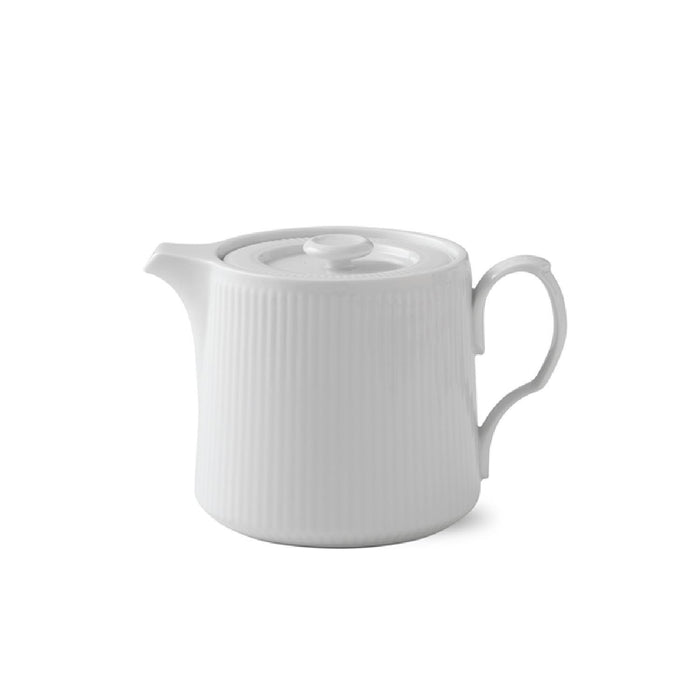 Royal Copenhagen White Fluted Mega 2-delige bekerset met handvat van porselein in de kleur wit 28cl, 1017377 Royal Copenhagen White Fluted Mega 2-delige bekerset met handvat van porselein in de kleur wit 28cl, 1017377