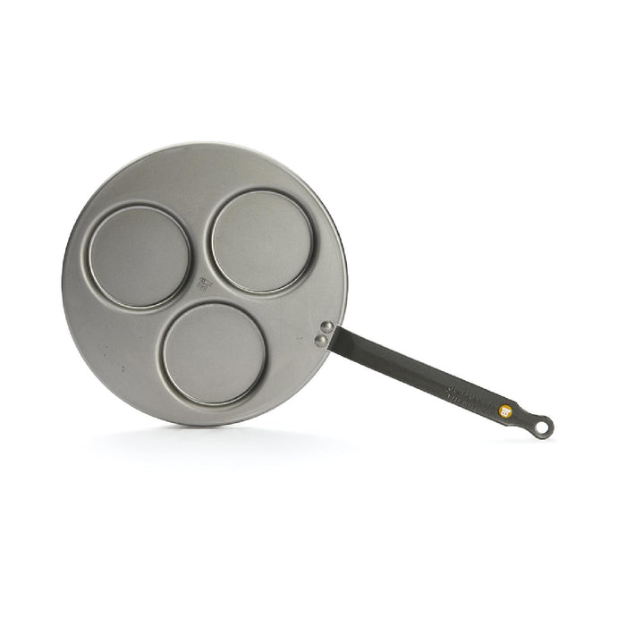 De Buyer PFANNE FÜR 3 BLINIS Á Ø 10 CM MINERAL B Ø 27 CM