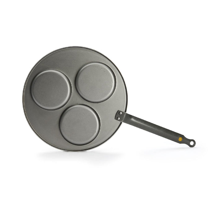 De Buyer PFANNE FÜR 3 BLINIS Á Ø 10 CM MINERAL B Ø 27 CM