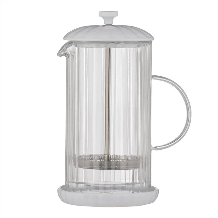 Price & Kensignton "Luxe" French Press Kaffeezubreiter, weiß, 1 L
