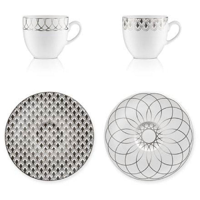 Goebel First.Platin Espressotassen Set