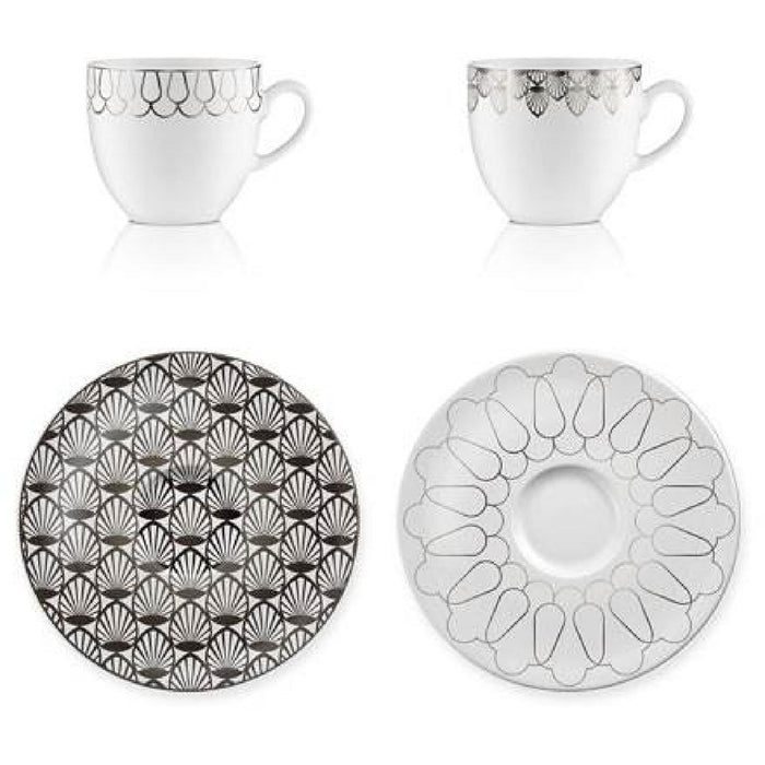 Goebel First.Platin Espressotassen Set