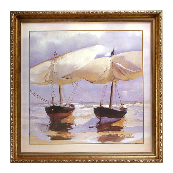 Goebel Joaquin Sorolla Joaquin Sorolla - Gestrandete Boote - Wandbild