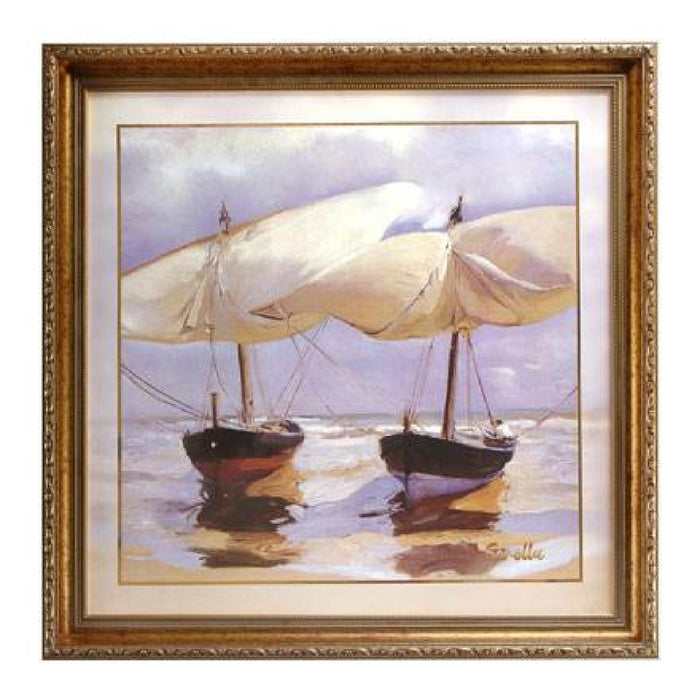 Goebel Joaquin Sorolla Joaquin Sorolla - Gestrandete Boote - Wandbild