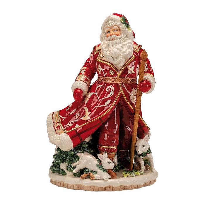 Goebel Fitz & Floyd Christmas Collection Santa mit Wintertieren - Figur
