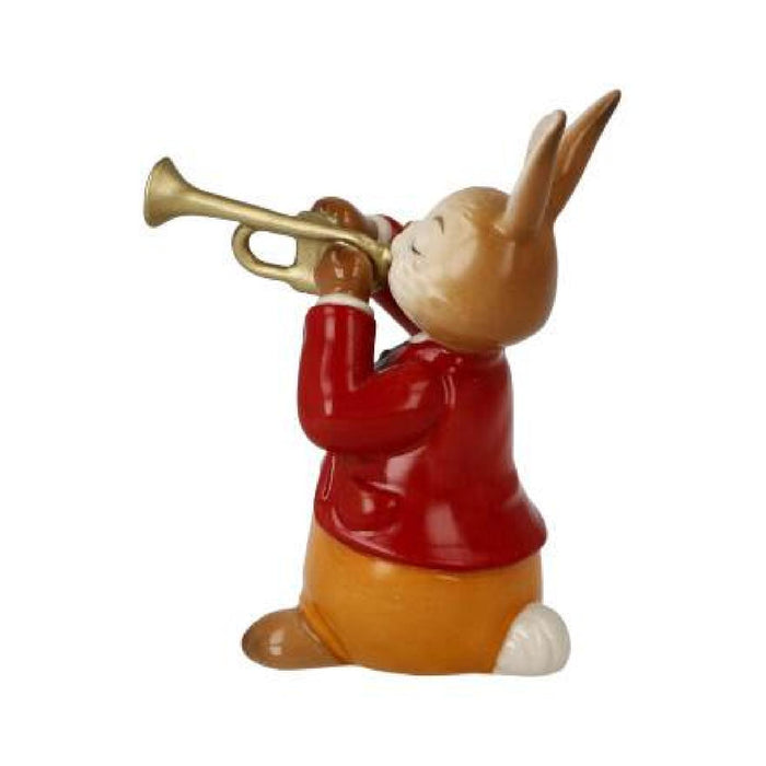 Goebel Osterhasen Hase "Eifriger Trompeter" - Figur