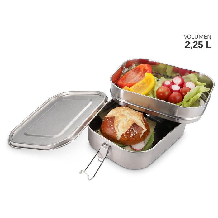 Vesperdose aus Edelstahl Doppelstock