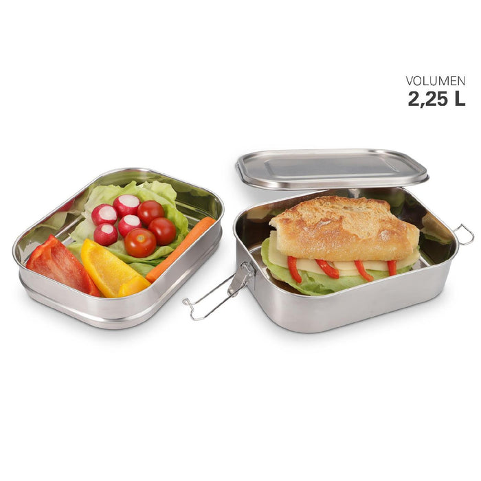 Vesperdose aus Edelstahl Doppelstock