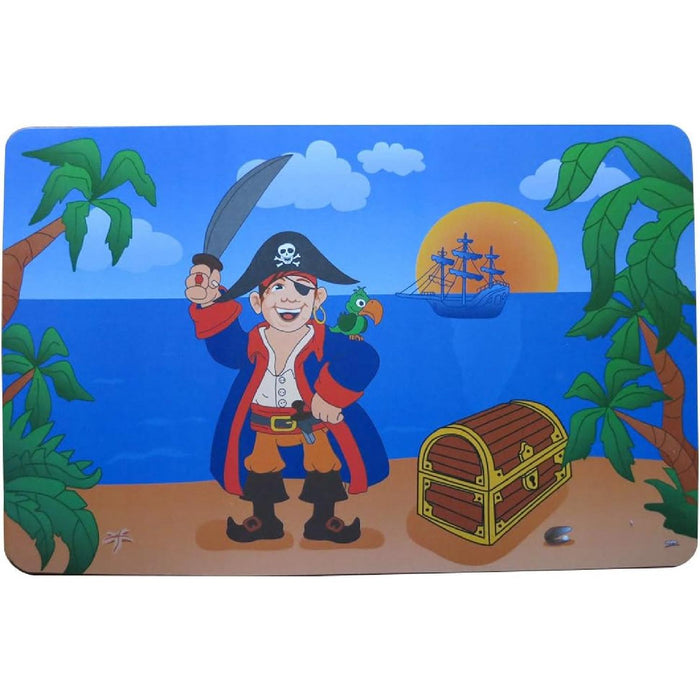 Kesper Platzset Pirat aus PP-Kunststoff, bunt, 43.5 x 28 x 0.1 cm